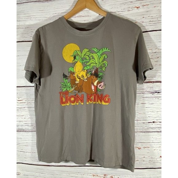 Disney Lion King Tropical Forest Fun T-shirt Mens Large Timon Pumbaa Pride Movie - Picture 1 of 10
